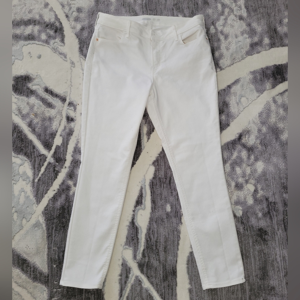 Old Navy White Skinny Jeans Size 8
